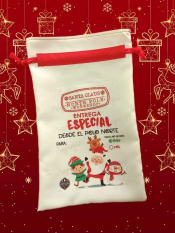 Bolsa Navideña "Santa Claus North Pole - Entrega Especial" 🎁❄️