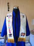 Estola Sublimada Blanca Con diseño de Colores🎓✨